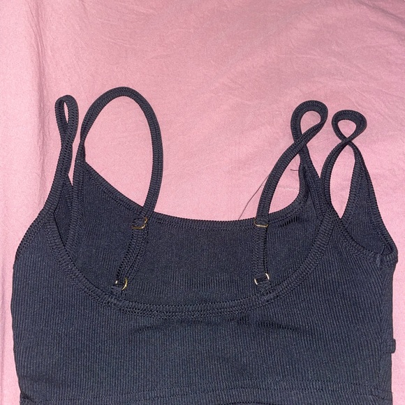 Cider Black Ribbed Top - Picture 2 of 3